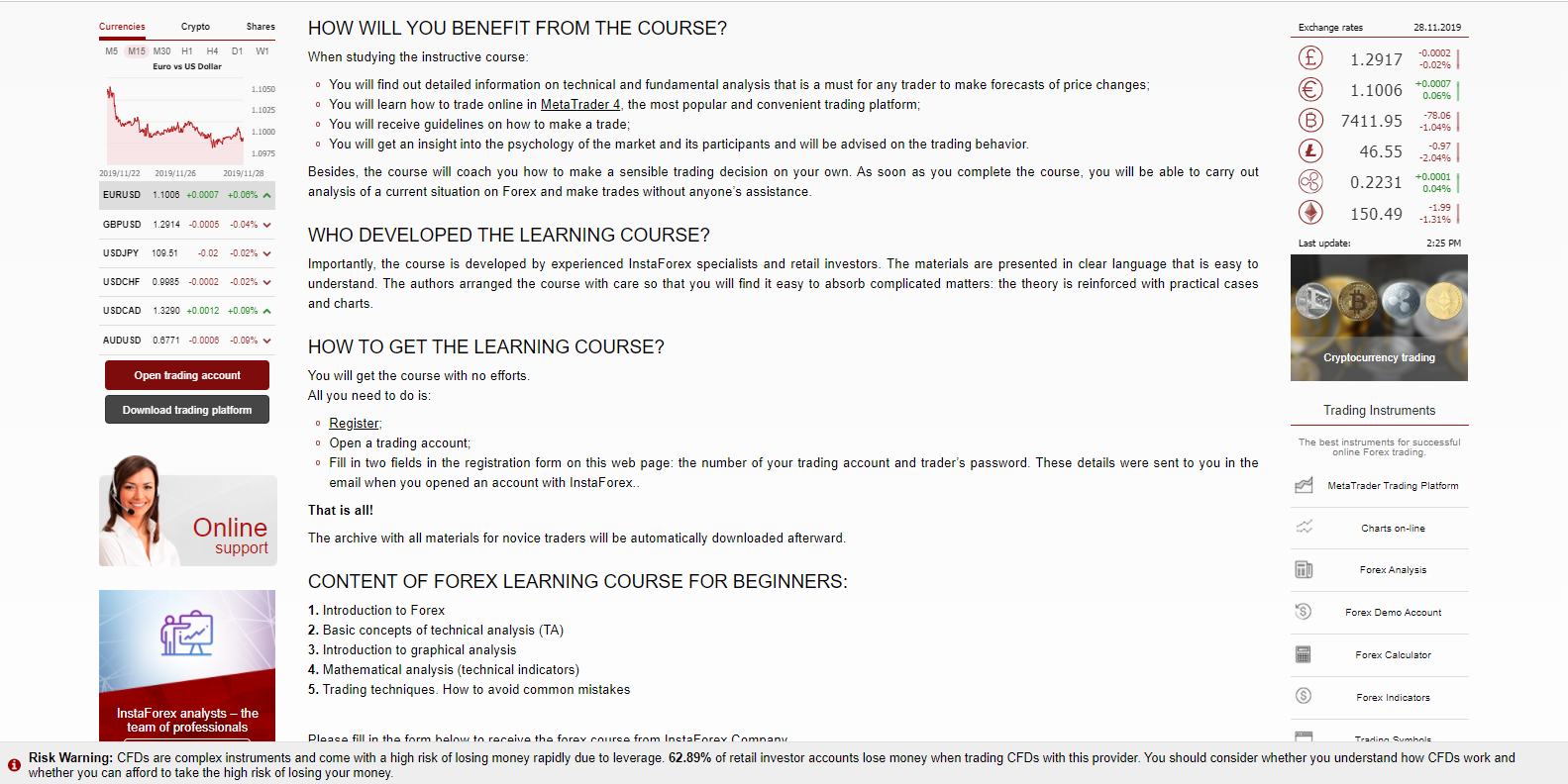 Learn trading at InstaForex Learn trading at InstaForex